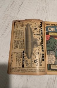 The Avengers #25 (1966)Enter Dr doom- heavy foxing/Browning top inch spine split