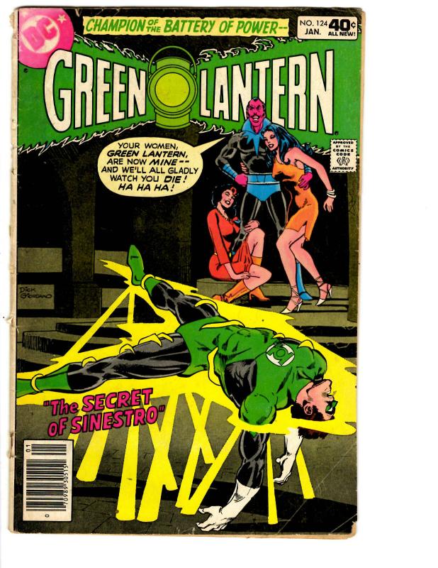 5 Green Lantern DC Comic Books # 118 121 122 123 124 Green Arrow Superman BH11
