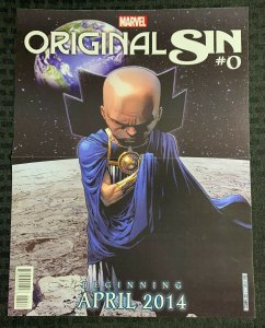 2014 ORIGINAL SIN #1 & HUMAN #1 10.25x13.25 Promo Poster VF/NM 9.0 (2-Sided)