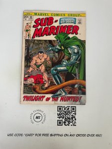 Prince Namor Sub-Mariner # 48 VG Marvel Comic Book Dr. Doom Hulk Thor 12 J224