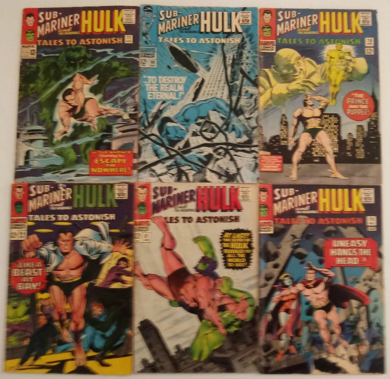 Tales To Astonish Comic Book Lot of (6) Silver Age Marvel CL#02