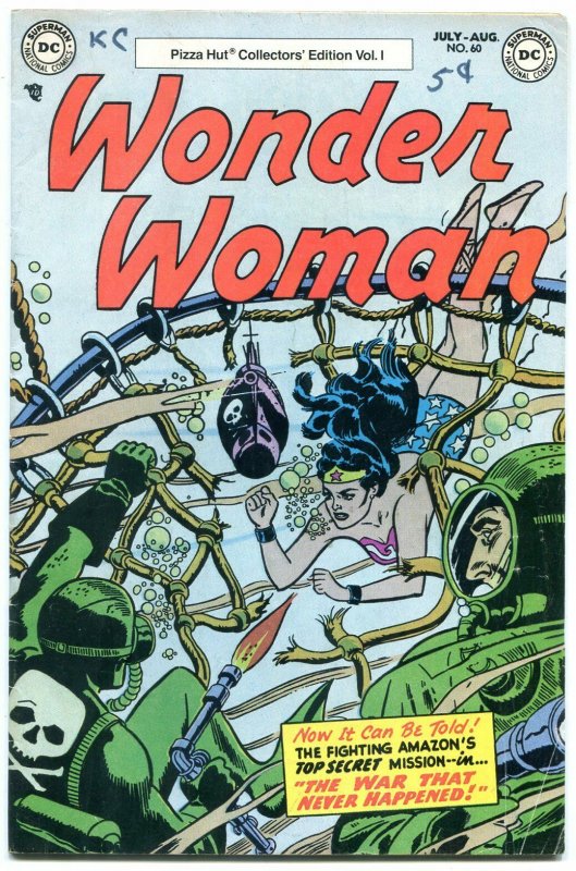 Wonder Woman #60 1977- Pizza Hut reprint- Frogman cover VG