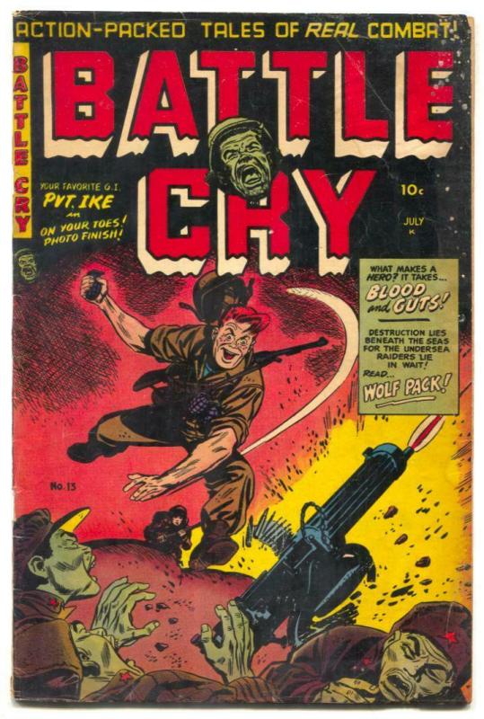 Battle Cry #13 1954-Wolf Pack- Korean War VG 