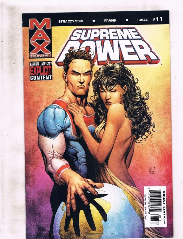 Lot Of 9 Supreme Power Marvel MAX Comic Books # 8 9 11 12 13 16 17 18 N-Hawk RC6