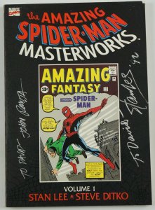 Amazing Spider-Man Masterworks TPB #1 VF - signed by STAN LEE & JOHN ROMITA 1st 