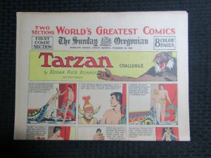 1935 Dec 29 Sunday Oregonian WORLDS GREATEST COMICS Tarzan 8pg FN 6.0