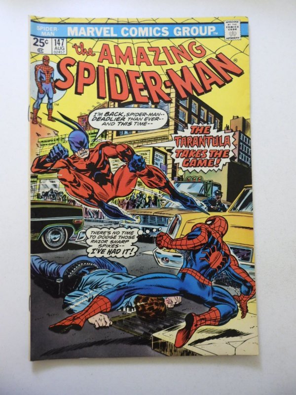 The Amazing Spider-Man #147 (1975) VG Condition moisture stains MVS Intact