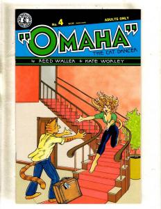 Lot Of 10 Omaha Kitchen Sink Comic Books # 1 2 3 4 5 6 7 8 8 9 Cat Dancer JF1