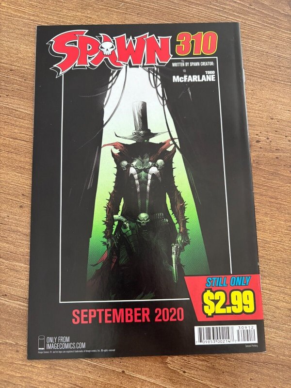 Spawn # 309 NM 2nd Print Variant Cover Image Comic Book Todd McFarlane 8 J288