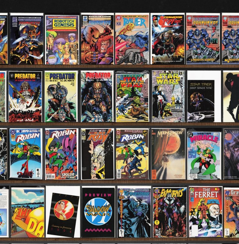 Huge Lot 150+ Comics with X-O Manowar, Prototype, Robin, Sludge & More!