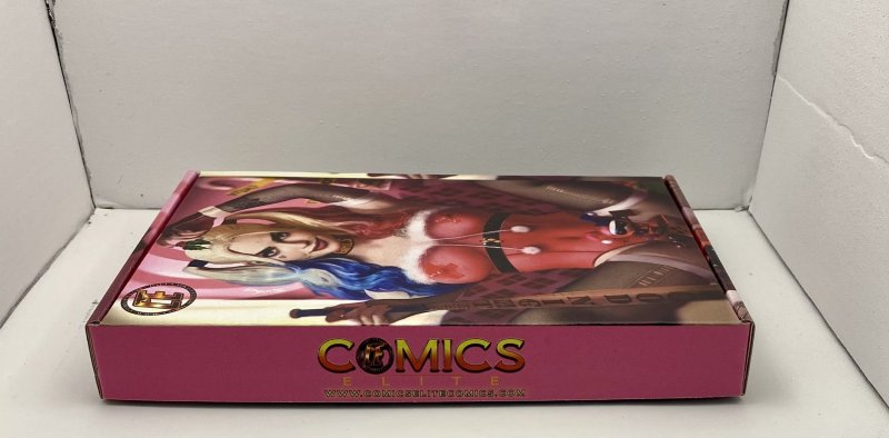 POWER HOUR #1 SHIKARII Harley Quinn Cosplay 5 Book COLLECTORS BOX  - Ltd 300