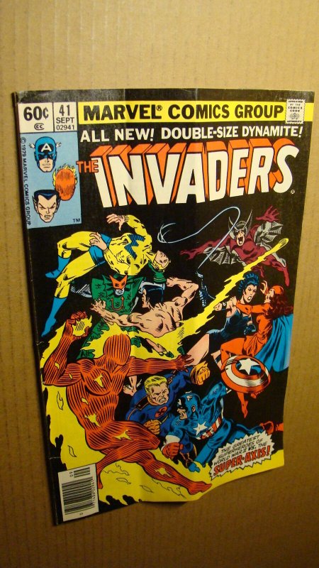 INVADERS 41 *SOLID* CAPTAIN AMERICA VS SUPER AXIS BARON BLOOD LAST ISSUE 1979 