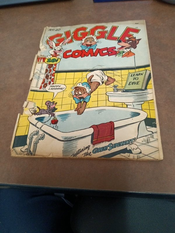 Giggle Comics #40 acg 1947 golden age funny animal cartoon postwar era funny boo