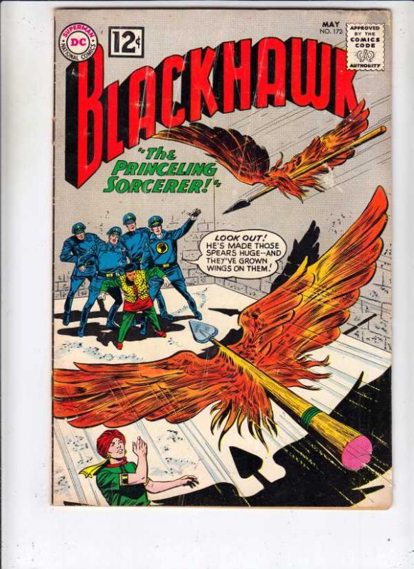 Blackhawk #172 (May-62) FN- Mid-Grade Black Hawk, Chop Chop, Olaf, Pierre,Chu...