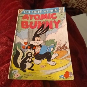 ATOMIC BUNNY 19 Charlton Comic 1959 silver age funny animal CLASSIC COVER rabbit