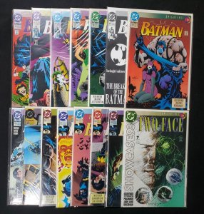 Batman Knightfall Lot 98% Complete Detective Comics Batman DC VF/NM