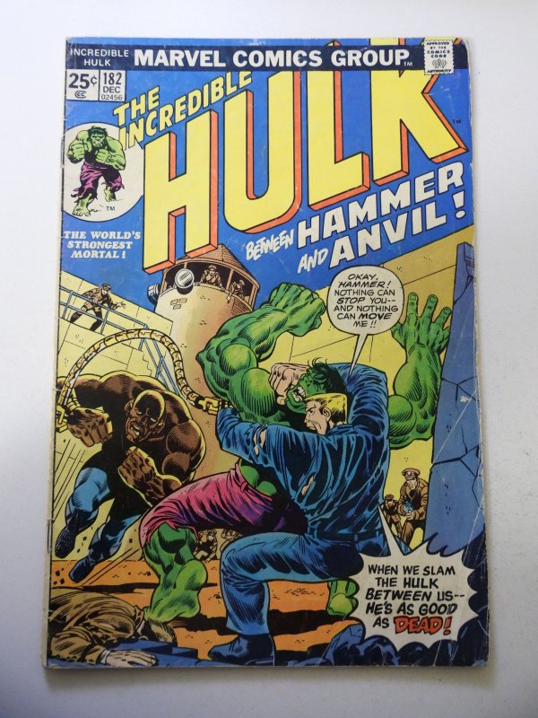 The Incredible Hulk #182 (1974) VG Condition MVS Intact