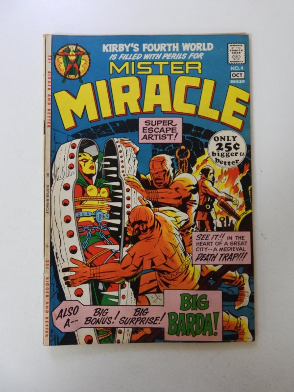 Mister Miracle #4 (1971) 1st Big Barda VG condition moisture damage