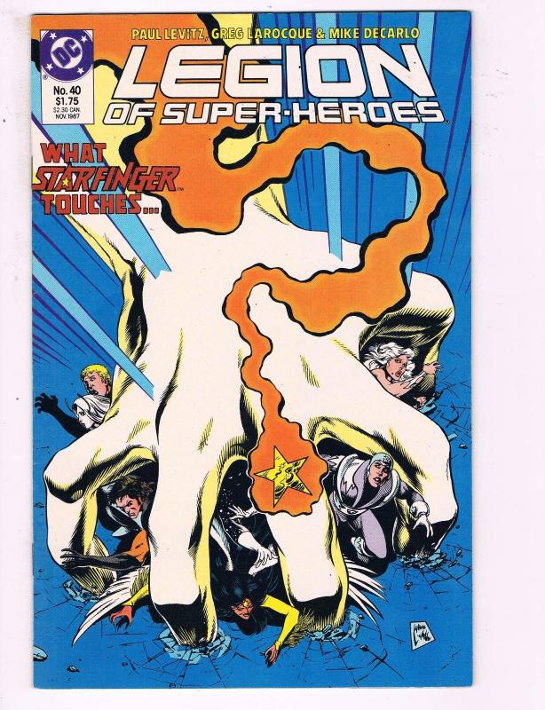 Legion Of Superheroes #40 VF DC Comics Comic Book Levitz 1987 DE13