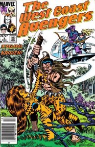 West Coast Avengers #3 (Newsstand) FN ; Marvel | Kraven the Hunter