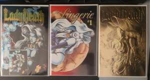 Lady Death Comic book Lot (10) books total