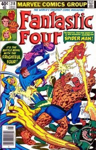 Fantastic Four (Vol. 1) #218 (Newsstand) FN ; Marvel | John Byrne Spider-Man Fri