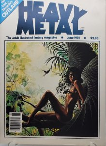 HEAVY METAL ILLUSTRATED Magazine June 1981 Steranko's Outland #3 Vol 5 NM