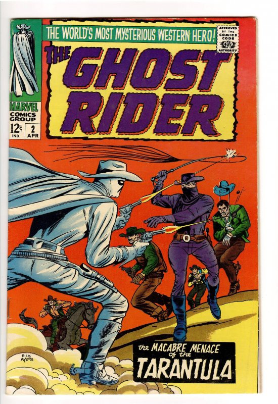 GHOST RIDER 2 VF-7.5 (1967) UNCOMMON IN HIGH GRADE!