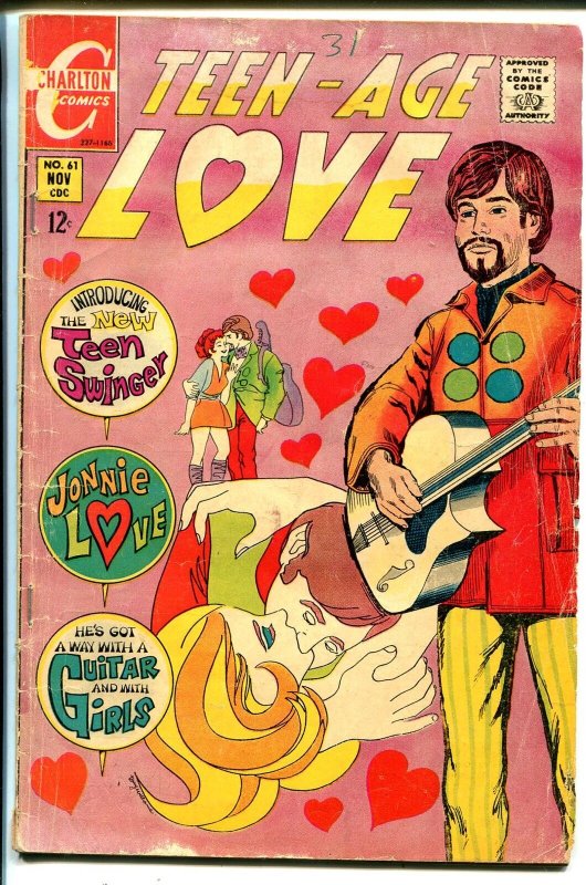 Teen-Age Love #61 1968-Charlton-Jonnie Love 1st appearance-psychedelic imagery-G