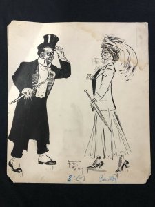 Puck Magazine Original Art September 26 1907- Frank A Nankivell 