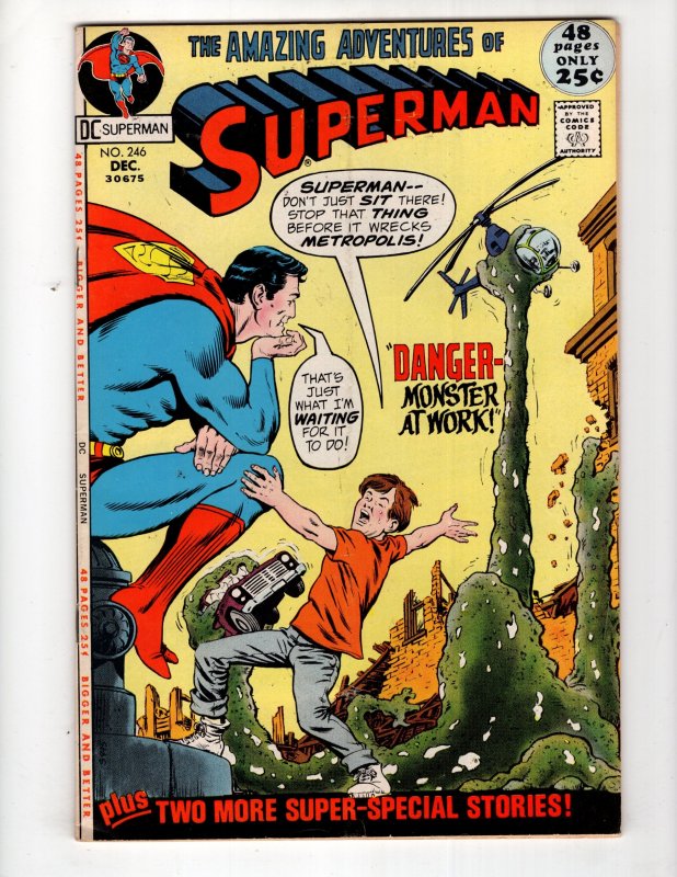 Superman #246 (1971) 1st Appearance of S.T.A.R. Labs Swan & Murphy Anderson Inks