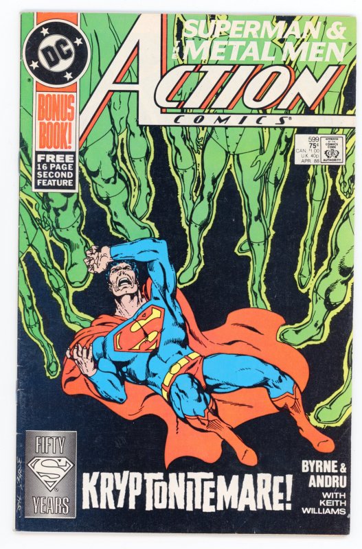 Action Comics #599 John Byrne Superman Metal Men VF-