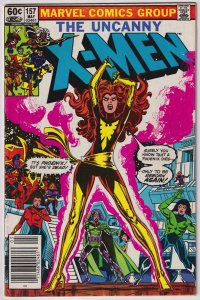 The Uncanny X-Men #157 (1982) X-Men Phoenix NEWSSTAND EDITION!