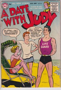 A DATE WITH JUDY #48 (Aug 1955) VG 4.0, cream to white