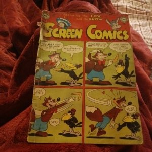 Real Screen Comics Featuring Fox And The Crow 54 DC 1952 Golden Age Funny animal 