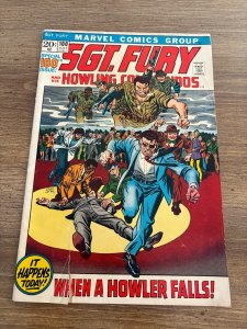 Sgt. Fury & His Howling Commandos # 100 VG- Marvel Comic Book Strucker 9 J367