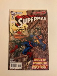 Superman 2 New 52 Signed Very Fine 8.0 Dc Comics