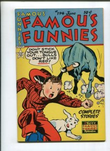 FAMOUS FUNNIES #194 (8.0) JUNE ISSUE 1951