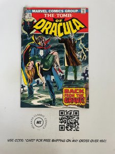 The Tomb Of Dracula # 16 VG- Marvel Comic Book Vampire Monster Blade 13 J224