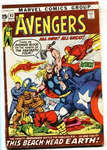 Avengers #93 -- Thor Captain America -- Marvel comic book