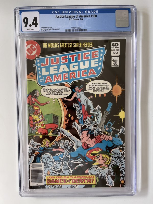Justice League of America #180 CGC 9.4 - DC Comics (1980)