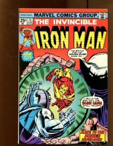 Iron Man #75 - Gil Kane Cover Art! (6.5) 1975