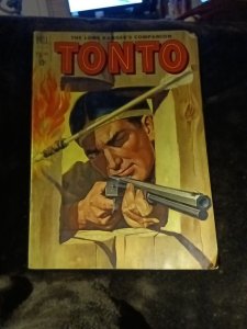 LONE RANGERS COMPANION TONTO #3 DELL COMICS NOVEMBER 1952 golden age western her