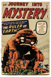 Journey Into Mystery #81 1962-low grade copy