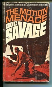 DOC SAVAGE-THE MOTION MENACE-#64-ROBESON- G-JAMES BAMA COVER-1ST EDITION G