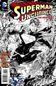 Superman Unchained #1 (2013) Jim Lee 1:300 Sketch & Color Variant Set NM B3.