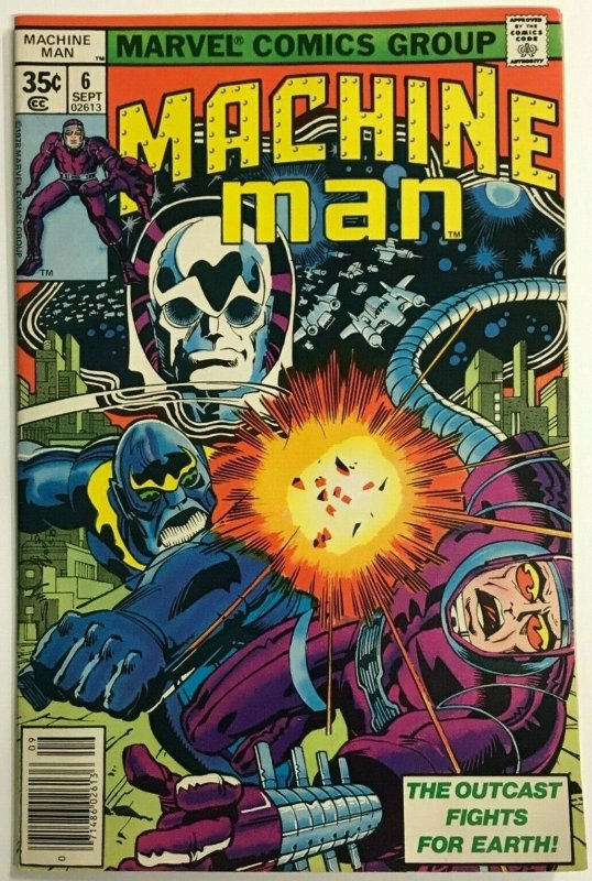 MACHINE MAN#6 FN/VF 1978 JACK KIRBY MARVEL BRONZE AGE COMICS