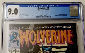 Wolverine #1 Newsstand CGC 9.0 WP 1st Wolverine as Patch FREE SHIPPING