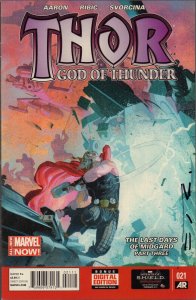 Thor God of Thunder #21 (VF) 2014 Signed by Esad Ribic with COA