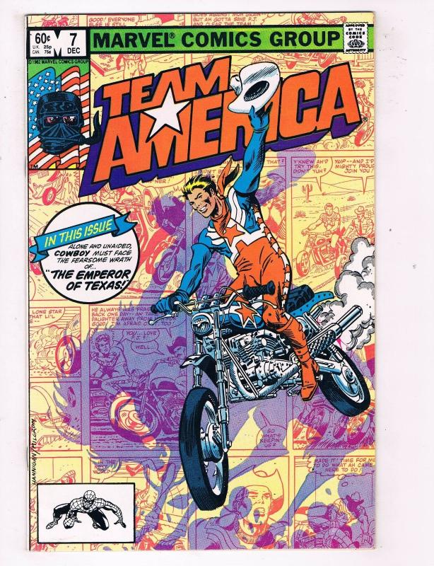 Team America #7 VF/NM Marvel Comics Bronze Age Comic Book Dec 1982 DE45